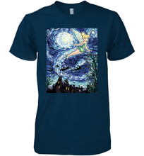 Load image into Gallery viewer, Disney Peter Pan Tinker Bell Starry Night Portrait Men&#39;s Premium T-Shirt
