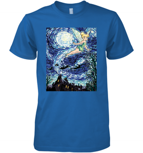 Disney Peter Pan Tinker Bell Starry Night Portrait Men's Premium T-Shirt