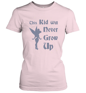 Disney Peter Pan Tinkerbell Never Grow Up Women's T-Shirt