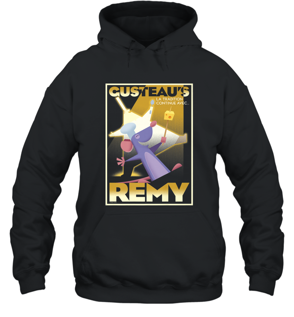 Disney Pixar Ratatouille Remy And Gusteau Poster Hooded Sweatshirt