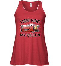 Load image into Gallery viewer, Disney Pixar Cars Lightning McQueen Finish Women's Racerback Tank
