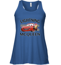 Load image into Gallery viewer, Disney Pixar Cars Lightning McQueen Finish Women's Racerback Tank

