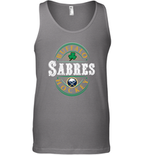 Load image into Gallery viewer, Buffalo Sabres Fanatics Branded Black St. Patrick&#39;s Day Forever Lucky 01 Men&#39;s Tank Top
