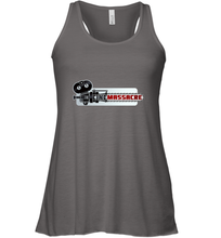 Load image into Gallery viewer, Cinemassacre Modern Chainsaw Logo Women&#39;s Racerback Tank
