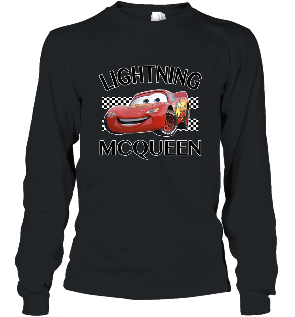 Disney Pixar Cars Lightning McQueen Finish Long Sleeve T-Shirt