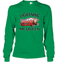 Load image into Gallery viewer, Disney Pixar Cars Lightning McQueen Finish Long Sleeve T-Shirt
