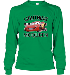 Disney Pixar Cars Lightning McQueen Finish Long Sleeve T-Shirt