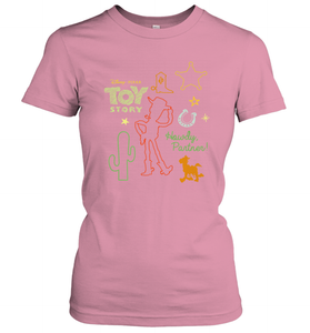 Disney Pixar Toy Story Howdy Partner Woody Shapes Women's T-Shirt