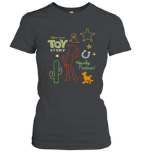 Load image into Gallery viewer, Disney Pixar Toy Story Howdy Partner Woody Shapes Women&#39;s T-Shirt
