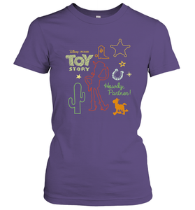 Disney Pixar Toy Story Howdy Partner Woody Shapes Women's T-Shirt