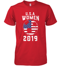 Load image into Gallery viewer, USA United States Women 2019 Soccer US Futbol Men's Premium T-Shirt
