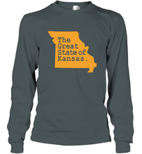 Load image into Gallery viewer, The Great State Of Kansas Long Sleeve T-Shirt

