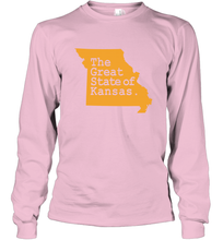 Load image into Gallery viewer, The Great State Of Kansas Long Sleeve T-Shirt
