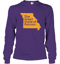 Load image into Gallery viewer, The Great State Of Kansas Long Sleeve T-Shirt
