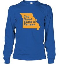 Load image into Gallery viewer, The Great State Of Kansas Long Sleeve T-Shirt
