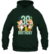 Load image into Gallery viewer, Disney Snow White Dwarfs Group Shot 30th Birthday Hooded Sweatshirt
