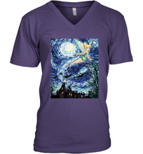 Load image into Gallery viewer, Disney Peter Pan Tinker Bell Starry Night Portrait Men&#39;s V-Neck
