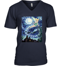 Load image into Gallery viewer, Disney Peter Pan Tinker Bell Starry Night Portrait Men&#39;s V-Neck
