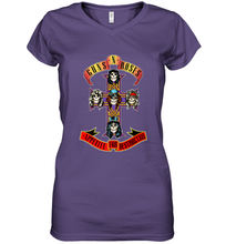 Load image into Gallery viewer, Guns N' Roses Classic Cross Logo Women's V-Neck T-Shirt
