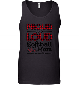 Proud And Loud Softball Mom Men's Tank Top