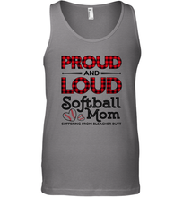 Load image into Gallery viewer, Proud And Loud Softball Mom Men&#39;s Tank Top
