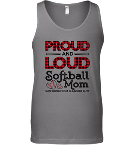 Proud And Loud Softball Mom Men's Tank Top