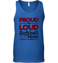 Load image into Gallery viewer, Proud And Loud Softball Mom Men&#39;s Tank Top
