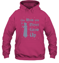 Load image into Gallery viewer, Disney Peter Pan This Mom Will Never Grow Up Hooded Sweatshirt
