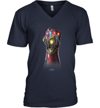Load image into Gallery viewer, Marvel Avengers Endgame Infinity Stone Gauntlet Color Logo Men's V-Neck
