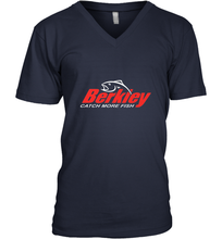 Load image into Gallery viewer, BERKLEY Fishing Logo Spinners Crankbaits LOVER Men&#39;s V-Neck
