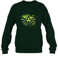 Load image into Gallery viewer, Legend Of Zelda Triforce Logo Paint Splatter Crewneck Sweatshirt
