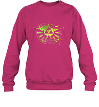 Load image into Gallery viewer, Legend Of Zelda Triforce Logo Paint Splatter Crewneck Sweatshirt
