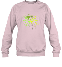Load image into Gallery viewer, Legend Of Zelda Triforce Logo Paint Splatter Crewneck Sweatshirt
