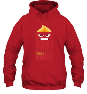 Disney Pixar Inside Out Anger Curse Quote Hooded Sweatshirt