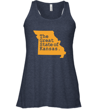 Load image into Gallery viewer, The Great State Of Kansas Women's Racerback Tank
