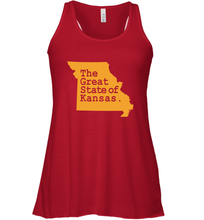 Load image into Gallery viewer, The Great State Of Kansas Women's Racerback Tank
