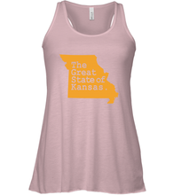 Load image into Gallery viewer, The Great State Of Kansas Women's Racerback Tank
