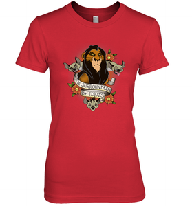 Disney Lion King Scar and Hyenas I'm Surrounded By Idiots Women's Premium T-Shirt