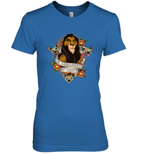 Load image into Gallery viewer, Disney Lion King Scar and Hyenas I&#39;m Surrounded By Idiots Women&#39;s Premium T-Shirt
