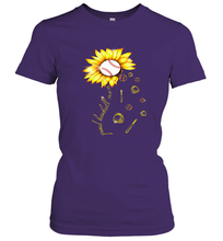 Load image into Gallery viewer, Baseball Proud Sunflower Women's T-Shirt
