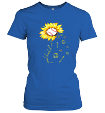 Load image into Gallery viewer, Baseball Proud Sunflower Women's T-Shirt
