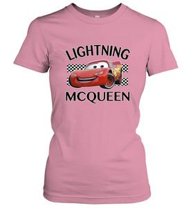 Disney Pixar Cars Lightning McQueen Finish Women's T-Shirt