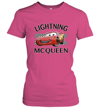 Load image into Gallery viewer, Disney Pixar Cars Lightning McQueen Finish Women&#39;s T-Shirt
