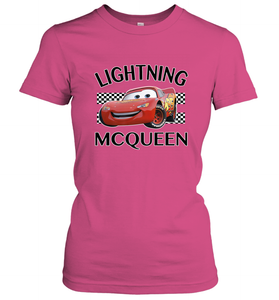 Disney Pixar Cars Lightning McQueen Finish Women's T-Shirt