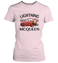 Load image into Gallery viewer, Disney Pixar Cars Lightning McQueen Finish Women&#39;s T-Shirt
