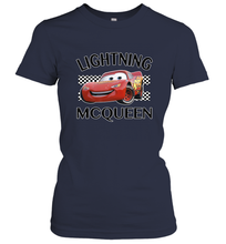 Load image into Gallery viewer, Disney Pixar Cars Lightning McQueen Finish Women&#39;s T-Shirt
