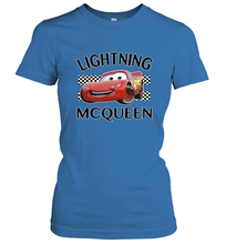 Load image into Gallery viewer, Disney Pixar Cars Lightning McQueen Finish Women&#39;s T-Shirt
