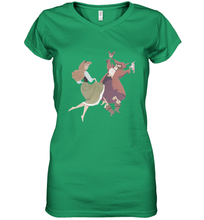 Load image into Gallery viewer, Disney Sleeping Beauty Briar Rose Dancing Women's V-Neck T-Shirt
