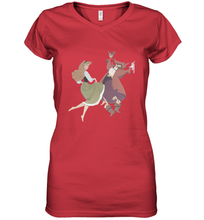Load image into Gallery viewer, Disney Sleeping Beauty Briar Rose Dancing Women's V-Neck T-Shirt
