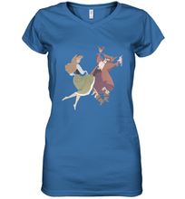 Load image into Gallery viewer, Disney Sleeping Beauty Briar Rose Dancing Women's V-Neck T-Shirt

